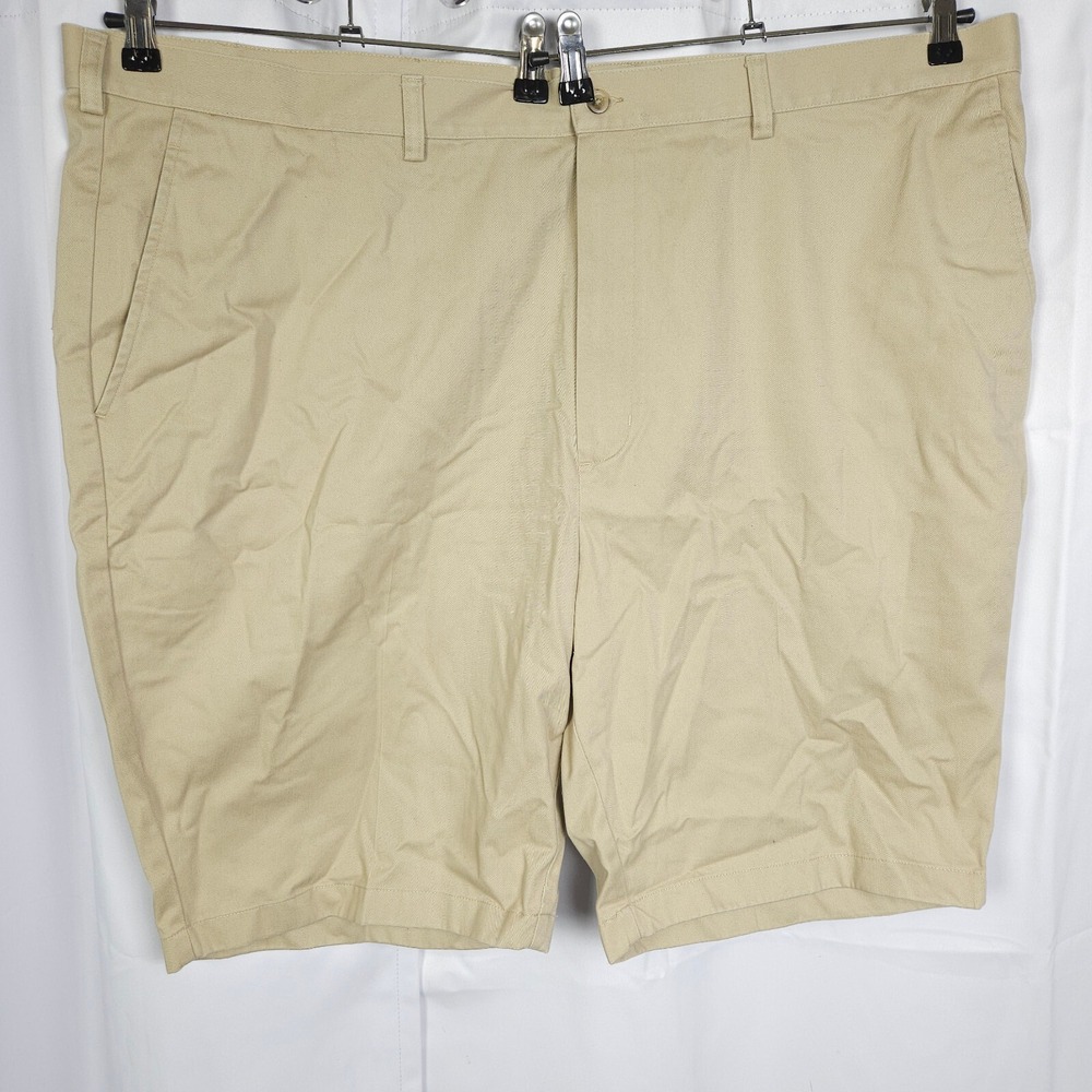 Jos. A. Bank Traveler's Beige 100% Cotton Flat Front Chino Shorts‎ Men's 50